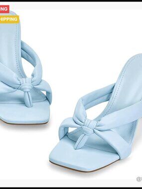 Faux Leather Heeled Sandals Square Toe Ankle Strap Dress Party Shoes